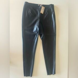Esqualo Vegan Leather Slim Pants